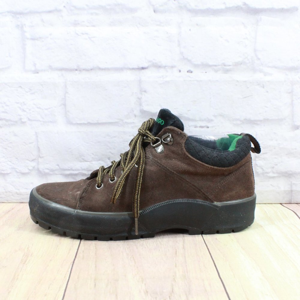 Sebago Brown Leather Waterproof Outdoor Work Hike Tie Boots Size 8.5 M - Picture 1 of 9